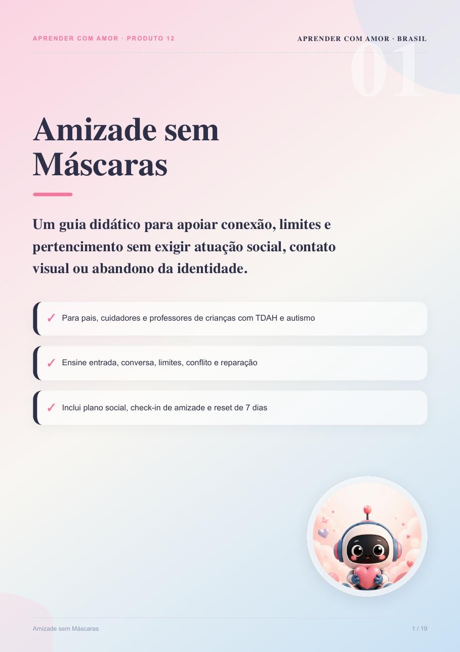 Capa do Amizade sem Máscaras